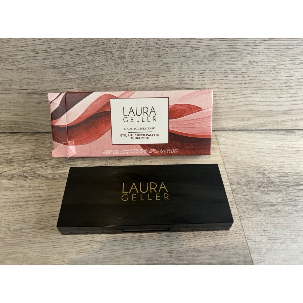 Laura Geller Made To Multitask Eye Lip Cheek Palette THINK PINK 0.17 Oz NIB